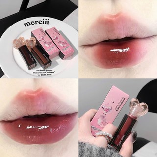 Gegebear Love Lip Glaze Tiệc sinh viên Lip Glaze / Son bóng nước Gương bóng độ bão hòa thấp Son môi màu khỏa thân trơn