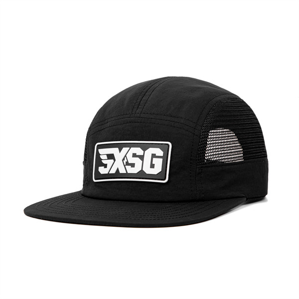 Mũ/Nón lưỡi trai Fivex 5PANEL- 5XSG/màu Đen vải dù,có lưới 2 bên