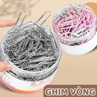  Kẹp Tài Liệu Văn Phòng Ghim Kẹp Giấy Kim Loại Nhiều Màu Giúp Giữ Giấy Tờ Gọn Gàng 