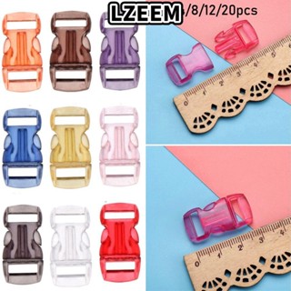 LZEEM Set 4/8/12/20 khóa gài bằng nhựa trong suốt 3/8" 10mm chất lượng cao dùng làm vòng đeo cổ cho thú cưng