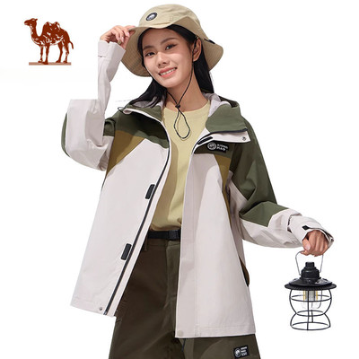Áo khoác một lớp CAMEL CROWN, Áo khoác chặn màu vỏ cứng chống thấm nước cho nam và nữ