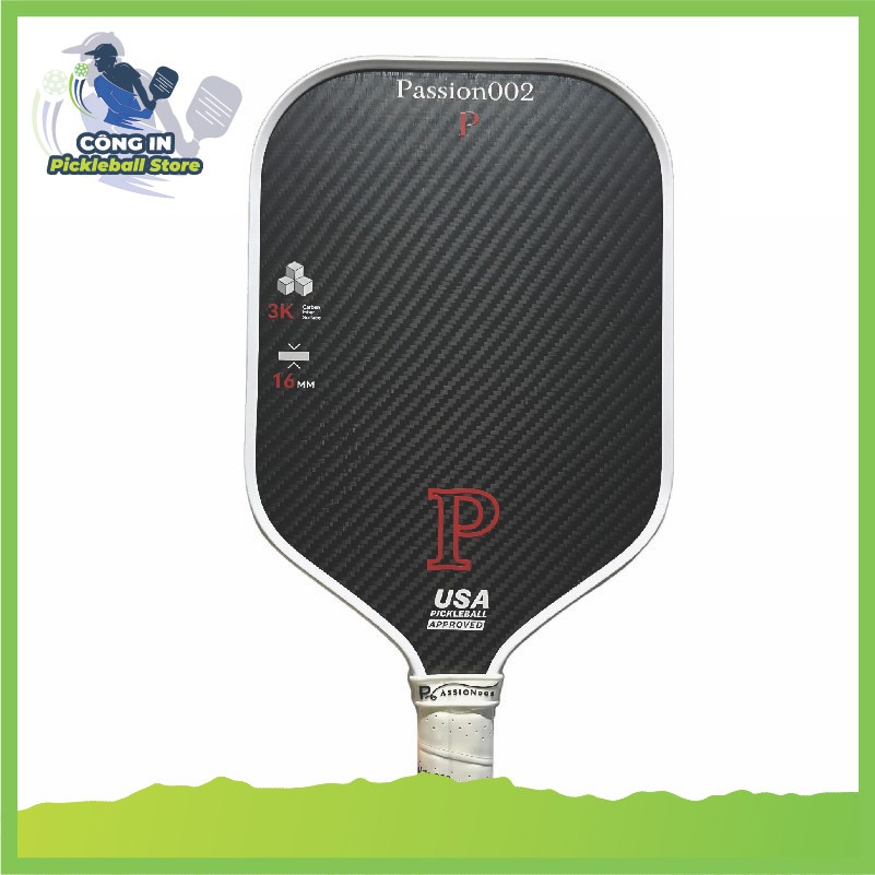 [Chính hãng] Vợt Pickleball Passion002 thương hiệu Mỹ - 3K Carbon Fiber đạt tiêu chuẩn USAPA