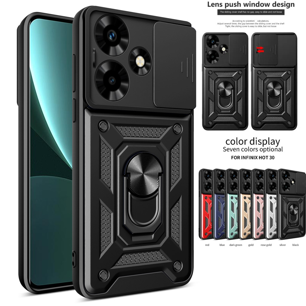 OPPO A59 5G CPH2617 A2 5G PJB110 Mới chống rơi với giá đỡ áo giáp kết hợp bộ vỏ cứng di động đẩy cam