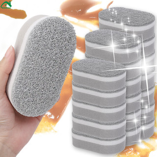 [Trang chủ] Miếng bọt biển nhà bếp hai mặt có miếng cọ rửa | Thiết kế dày 3 lớp dành cho vết bẩn tubborn, mặt mềm cường độ cao