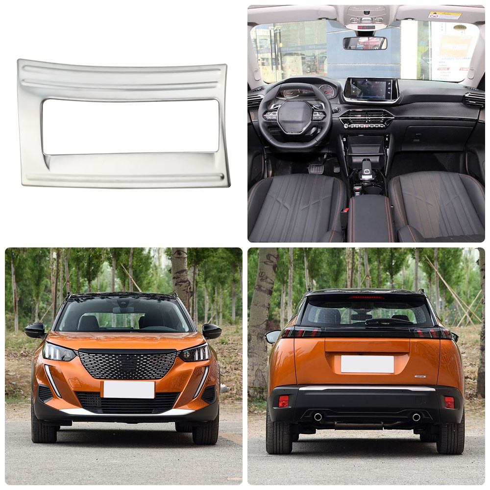 Dành Cho Xe Đạp Peugeot 2008 2019-2023 E2008 2020-2022 LHD Thép Không Gỉ Đèn Pha Ô Tô Điều Khiển Côn