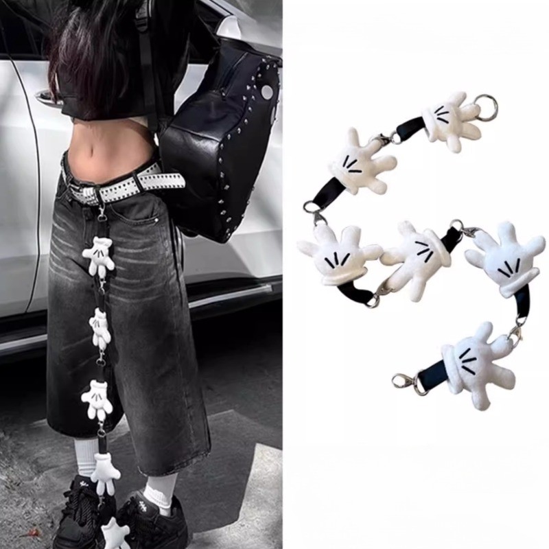 WEILINI Phong Cách Mới Mặc Nữ Mặt Dây Chuyền Hoạt Hình Găng Tay Nữ Mặt Dây Chuyền Phụ Kiện Thời Trang