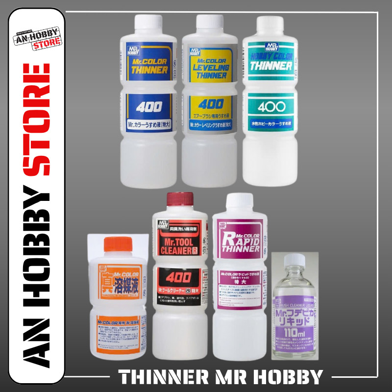 [HÀNG SẴN] DUNG DỊCH PHA SƠN, RỬA AIRBUSH THINNER MR HOBBY 110ML - 400ML