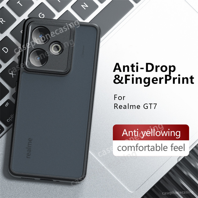 Ốp Cho Realme GT7 Pro RealmeGT7 GT7Pro GT 7 Pro 5G Vỏ Điện Thoại Sang Trọng Giáp Mờ Trong Suốt Acryl