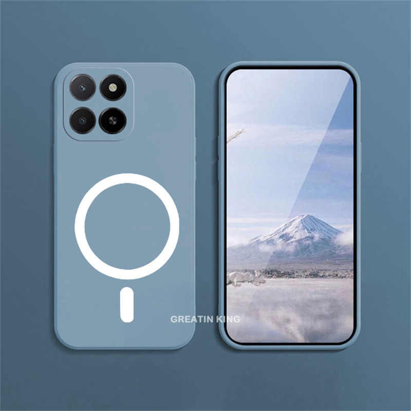 Dành Cho Honor X5b GFY-LX2 / X5b Plus GFY-LX2P Vỏ Điện Thoại Vòng Tròn Từ Tính Sạc Không Dây Miếng D