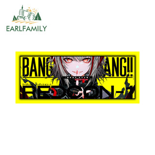  Earlfamily 13cm x 5.4cm Original Bang Graffiti Girl Xe Dán Peeker Anime Cool Slap Vinyl Punk Decal Thú Vị Chống Trầy Xước Phụ Kiện Xe Hơi 