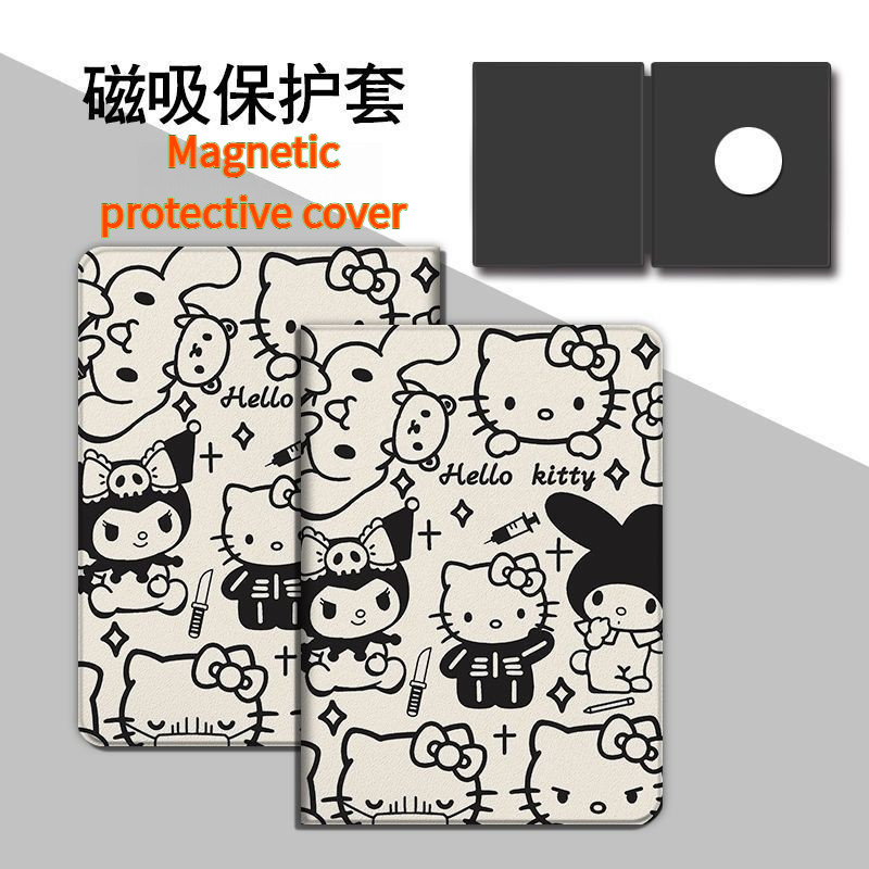 BOOX Trang / Leaf3 C / Leaf3 Hộp bảo vệ từ tính ngủ 7 Inch Kitty Cat [Giao hàng trong ngày]