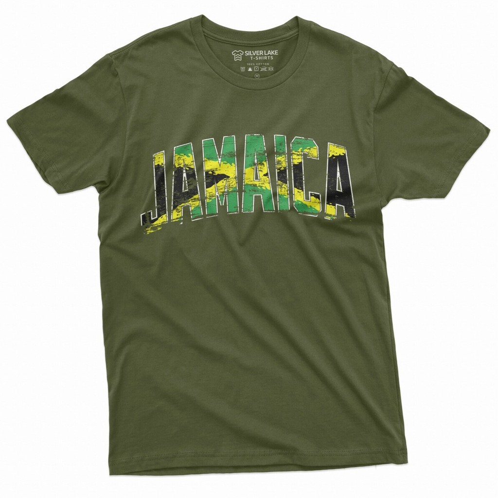 Áo thun nam Jamaica Cờ Jamaica Yêu nước Tee Di sản Áo sơ mi ngày Diaspora