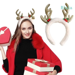 Blala Antler Mistletoe Tóc Hoop Trang Phục Hóa Trang Tiệc Giáng Sinh Đạo Cụ Băng Đô