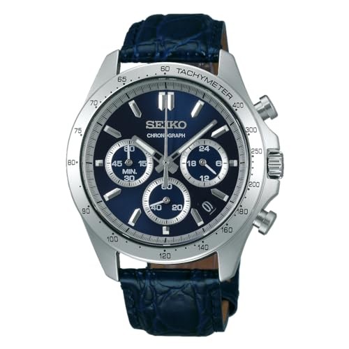[Seiko Watch] Seiko Selection Quartz Chronograph (Horizontal Three Eyes) SBTR019 Men's NavyㅤDirect F