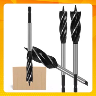 Mũi khoan khoét gỗ lỗ tròn chuôi lục giác dài 165mm đường kính từ 10 - 35mm có vít xoắn ốc định tâm