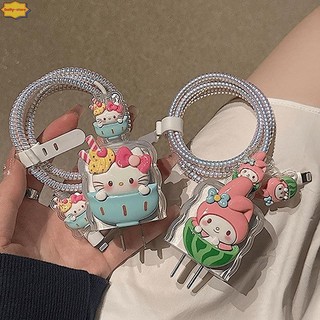 Hàng Ngày Sanrio Hello Kitty Hoạt Hình Dễ Thương Sạc Điện Thoại Vỏ Bảo Vệ Cho IPhone 20W Sạc Nhanh Bộ Chuyển Đổi Nguồn Bao Bảo Vệ Mới