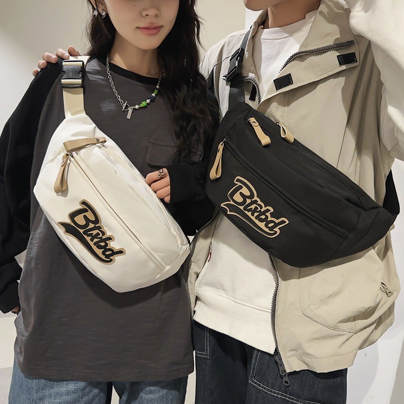 Túi đeo ngực hợp thời trang sành điệu – Túi đeo chéo tối giản màu trơn