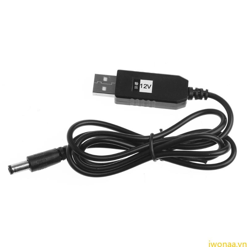Cáp USB IWO cho DC 5V Boost sang 12V Bộ chuyển đổi điện áp USB Power Boost Line Step Up