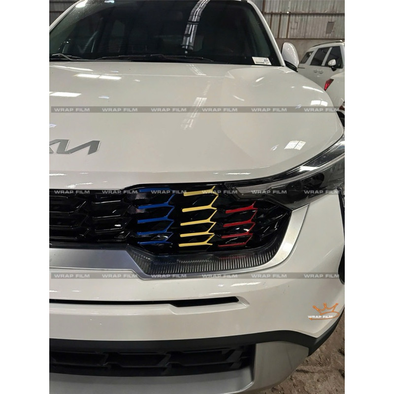 Kia Sonet 2025: Decal phản quang dán mặt calang Kia Sonet 2025 from mới
