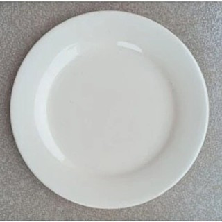 Đĩa Tròn Cạn Trắng Trơn - Sứ đầy đủ kích thước, Dĩa Sứ Cạn Trắng