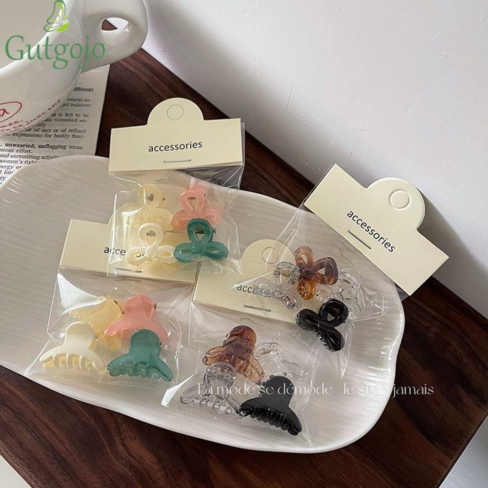 Gutgojo Cô Gái Kẹp Tóc Barrette Ngọt Ngào Nhỏ Kẹp Tóc Nơ Phong Cách Hàn Quốc Barrette Màu Kẹo Nữ Phụ