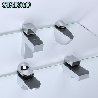 STARMO Kẹp kệ kính , Hỗ trợ kệ kính hợp kim kẽm có thể điều chỉnh, Phần cứng kẹp miệng cá Gắn tường Giá đỡ phòng tắm cố định tại nhà