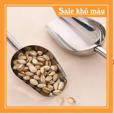 [ Sỉ ] Muôi xúc đá inox   - Dụng Cụ Xúc Đá -Dụng cụ pha chế