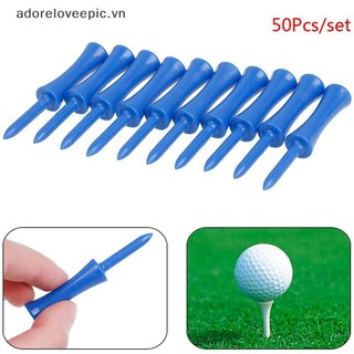 Apvn 50 Cái / bộ Nhựa Bước Xuống Golf Tee Kiểm Soát Chiều Cao Xanh 2.68 inch Thạch Anh