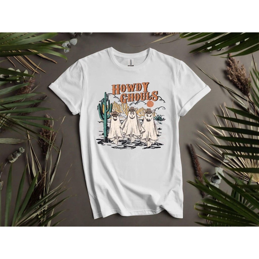 Howdy Ghouls Halloween Parody Áo nam Áo thun K992