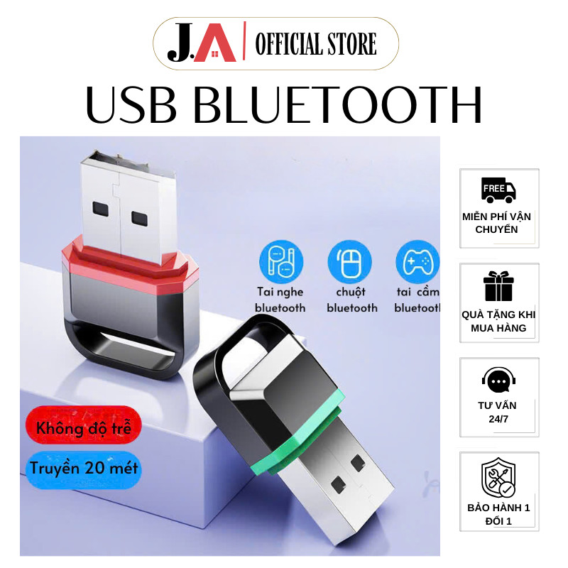 USB Bluetooth 5.3 Dùng Cho PC hoặc Laptop, Thiết Bị Kết Nối Bluetooth Cho Tai Nghe, Máy Game, Chuột 