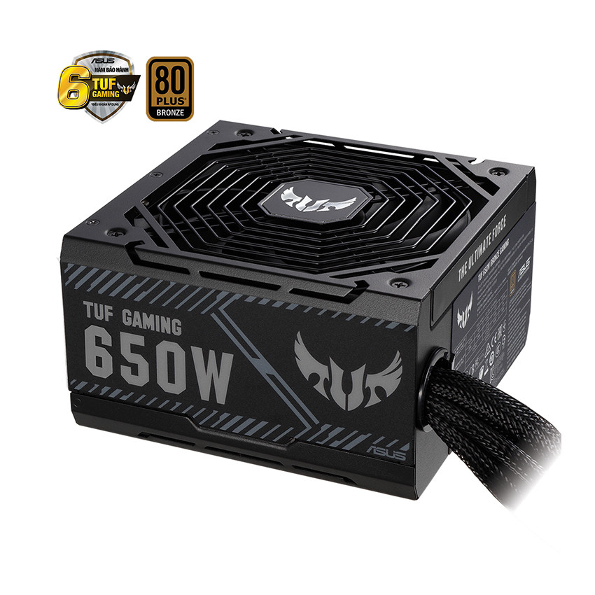Nguồn  ASUS TUF GAMING 650W Bronze  ( Màu Đen/80 Plus Bronze ) SP005333 - Hàng Chính Hãng