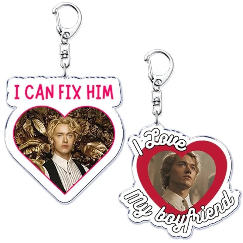 Móc khóa Coriolanus Snow I Can Fix Him, móc khóa Hunger Games, nhẫn Tom Blyth cho phụ kiện, túi xách