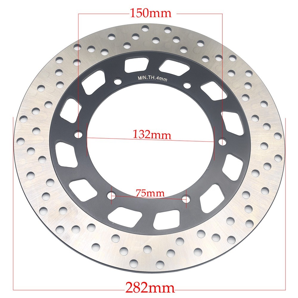 282mm Xe Máy Phanh Sau Đĩa Cánh Quạt Dành Cho Xe Yamaha FJR 1300 A 2006-2012 FJR1300 AE 2014-2021 FJ