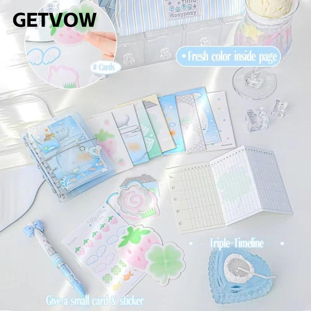 Sổ tay GETVOW M5, Sổ tay PP di động, Văn phòng phẩm trường học Kawaii Parper