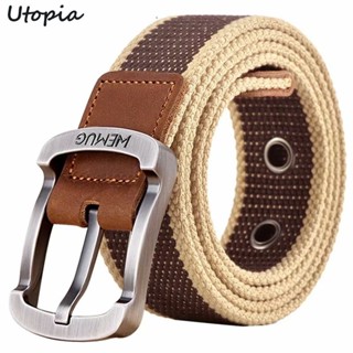 Utopia P7 Mạng Sơ Đồ Y15 Thắt Lưng Đen Kaki Với Sọc Sọc Quân Đội Sọc Xanh Bốn Màu