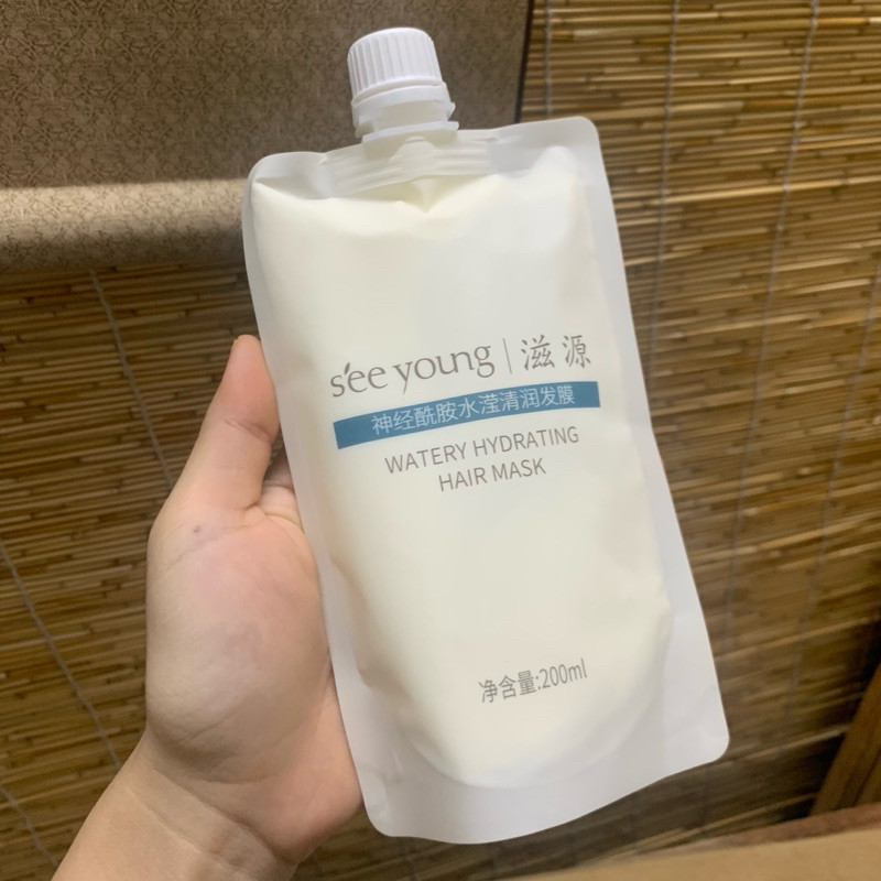 Gói 200g dầu xả mềm mượt giảm chẻ ngọn Ceramide seeyoung