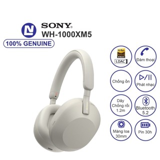 Tai Nghe Chụp Tai Sony WH-1000XM5 Không Dây Cao Cấp, Bluetooth 5.2 Tích-Hợp Micro Chất Lượng Âm Thanh To Và Rõ Ràng. Bảo