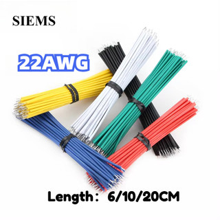 Dây kết nối dây cáp mạ thiếc 6cm / 10cm / 20cm 22AWG Dây nhảy cáp mạ thiếc Dây dẫn dây điện tử