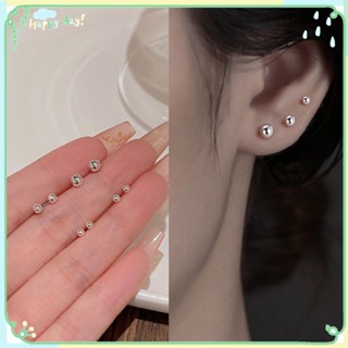 【COD  Ball Earrings S925 Silver Daily Wear Earrings S925 Earrings Small And Simple Simple Design Popular Accessories Ear Bone Nail Fashionable And High-end Ear Bone 【Lmlife 