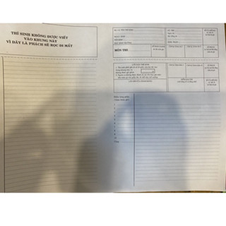 Giấy thi tốt nghiệp, giấy kiểm tra, giấy thi đại học, thi THPT, giấy thi A3, giấy viết văn phách dọc , phách ngang.