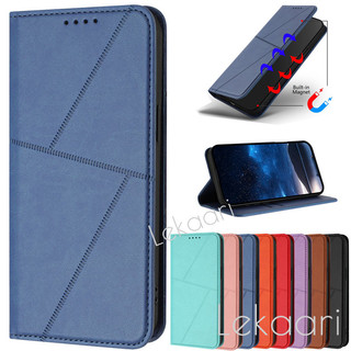  Ốp Lật Từ Tính Đơn Giản Cho Tecno Camon 40 30s 30C 20 Pova 6 3 Neo Pro Premier 5G Da Kinh Doanh Ví Chống Sốc Khe Cắm Thẻ Bao 