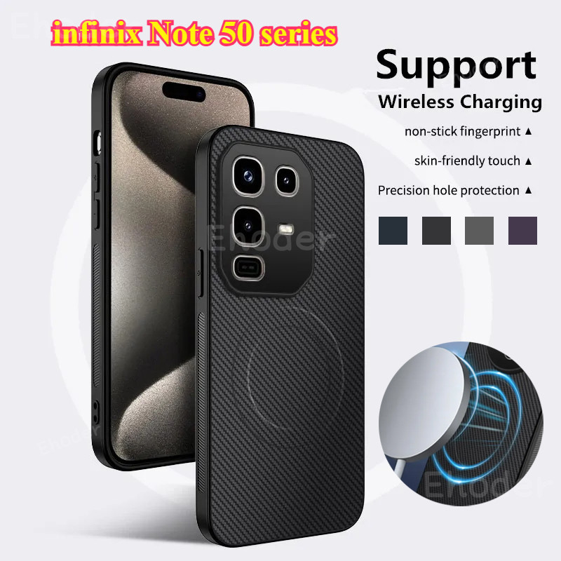 Vỏ Mờ Sang Trọng Cho infinix Note 50 Pro Plus 50X 4G 5G 2025 Vỏ Không Dây Từ Tính Cho Note50 Note50P