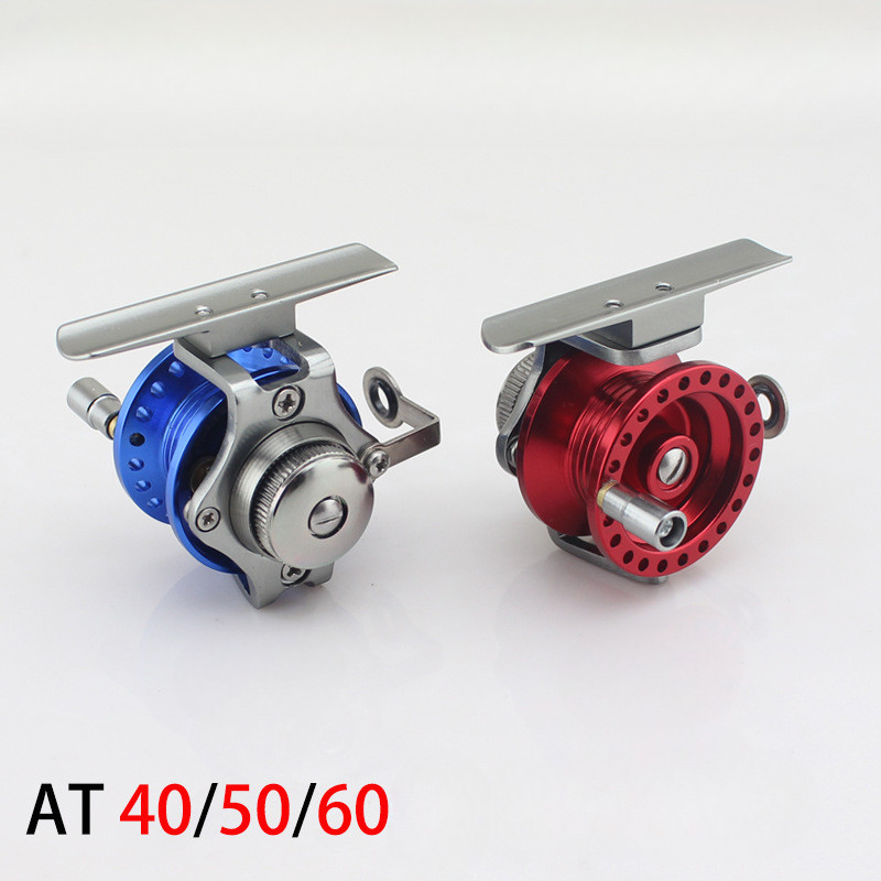 Fly Ice Fishing Reels Fish Line Wheel All Metal with Drag 40-60 Left Right Hand Reels Line Runner