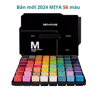 Màu gouache Miya Himi hộp 56 màu x 30ml  vẽ tranh màu nước, phong cảnh
