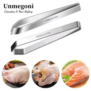 UNMEGONI Nhíp Xương Cá, Dụng Cụ Vệ Sinh Cá Kẹp Kẹp Kẹp Thép Không Gỉ, Dẹt Loại Bỏ Lưỡi Xương Cá