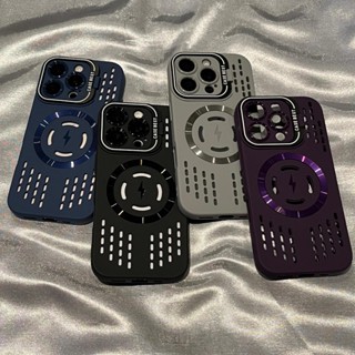 Tản Nhiệt Từ Giá Đỡ Ốp Lưng Tương Thích Cho iPhone 11 12 13 14 15 16 Pro Max 16 Plus Thoáng Khí Và Chống Rơi Vỏ Điện Thoại