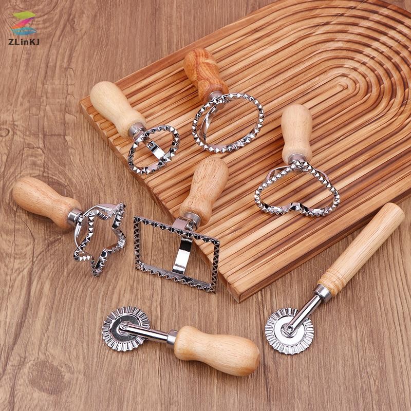 ZLinKJ Ravioli Cắt Bánh Ngọt Khuôn Báo Chí Bánh Bao Ren Dập Nổi Ravioli Máy Làm Khuôn Ravioli Tem Co