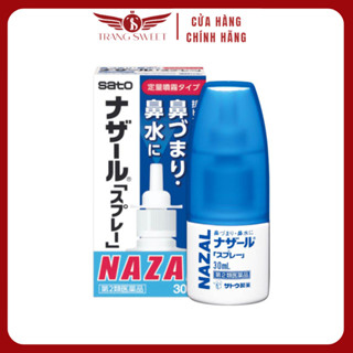 Xịt xoang mũi ngạt mũi Nazal Sato 30ml nội địa Nhật Bản