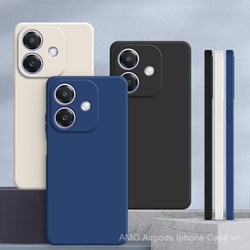 Ốp lưng OPPO A3X A3, màu sắc đồng nhất OPPO A3 / A3X, ốp bảo vệ silicone chống rơi đơn giản màu sắc 