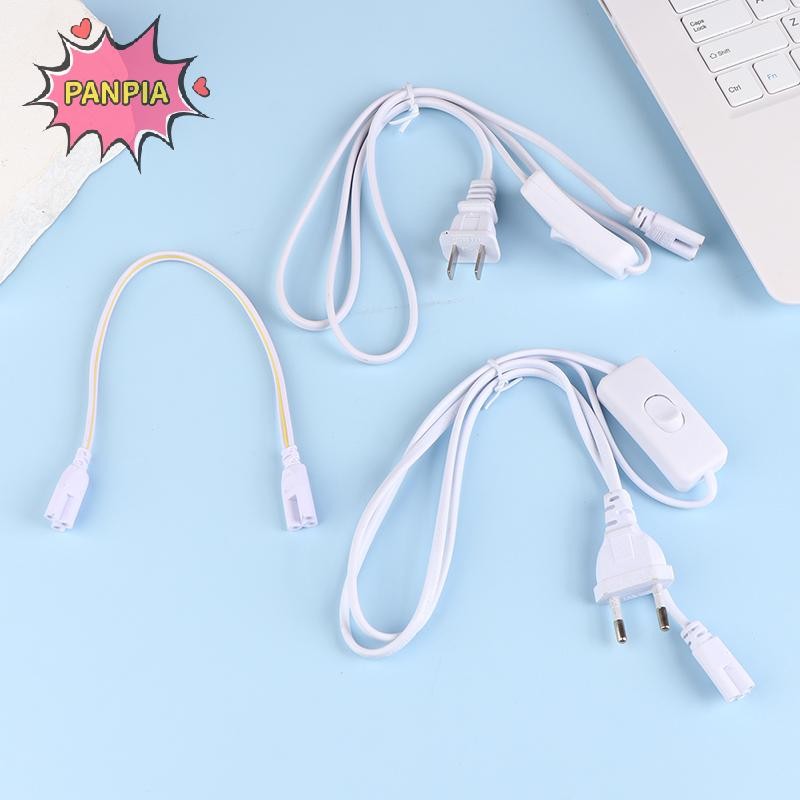 Pnpia 1Pc T5 T8 3Pin Đầu Nối Ống LED Dây Cáp Có Công Tắc T5 T8 Dây Nối Dài Cho Tích Hợp Đèn LED Huỳn